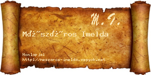 Mészáros Imelda névjegykártya